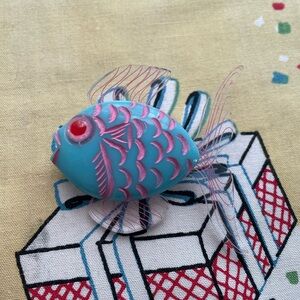 Luxulite Fish Brooch